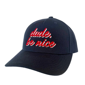 dude. be nice Script Hat | DUDE. be nice