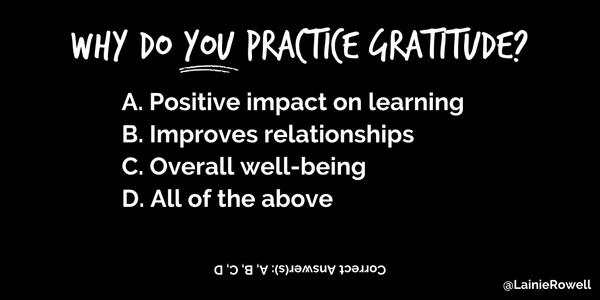 3 Ways To Bring Gratitude Into Our Learning Communities