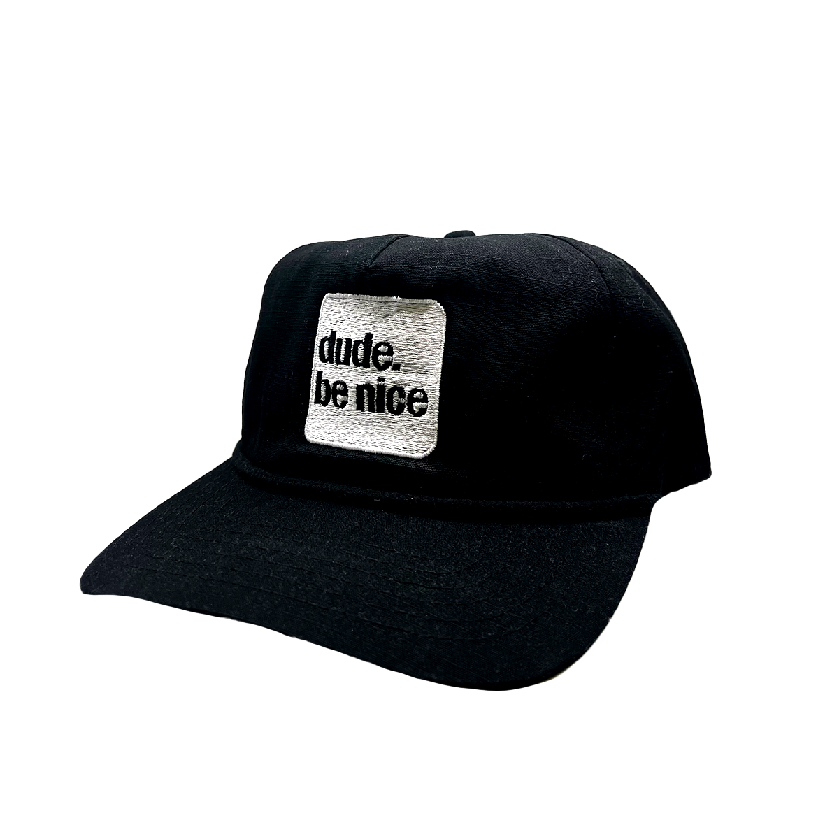 Dude. Be Nice Square Logo Hat (Snapback)