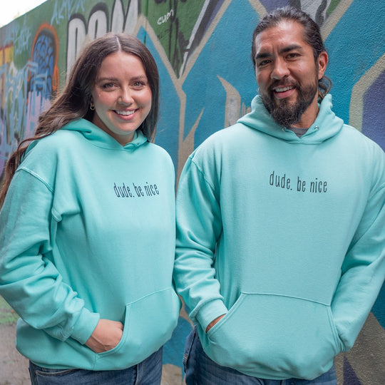 The dude. be nice Hoodie (Unisex)