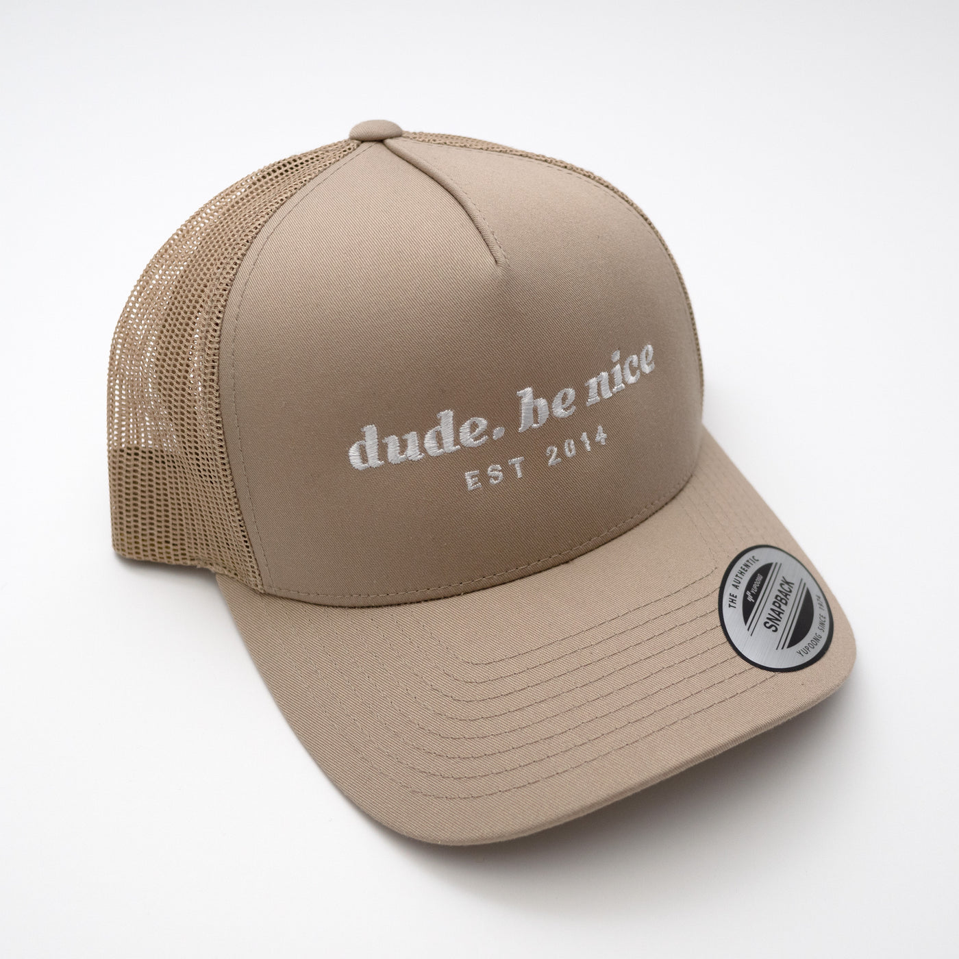Retro Trucker Hat Dude. Be Nice